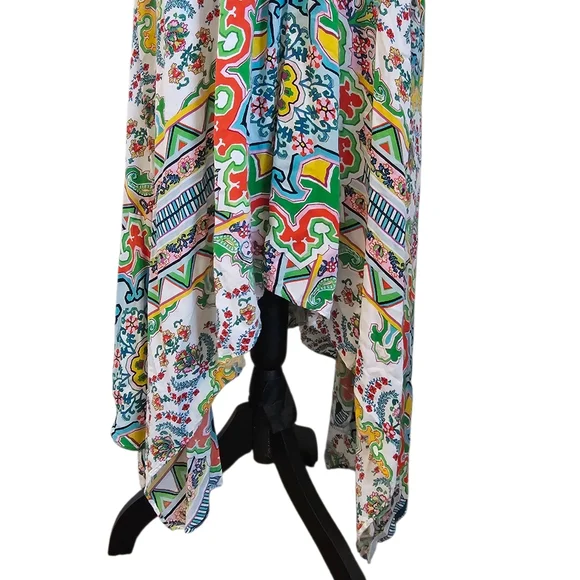 Anthropologie Ella Halter Handkerchief Maxi Dress M/L - Picture 7 of 9